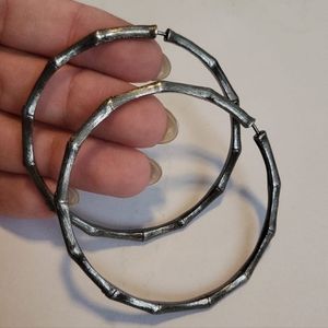 Large Bamboo original John Hardy Hoops